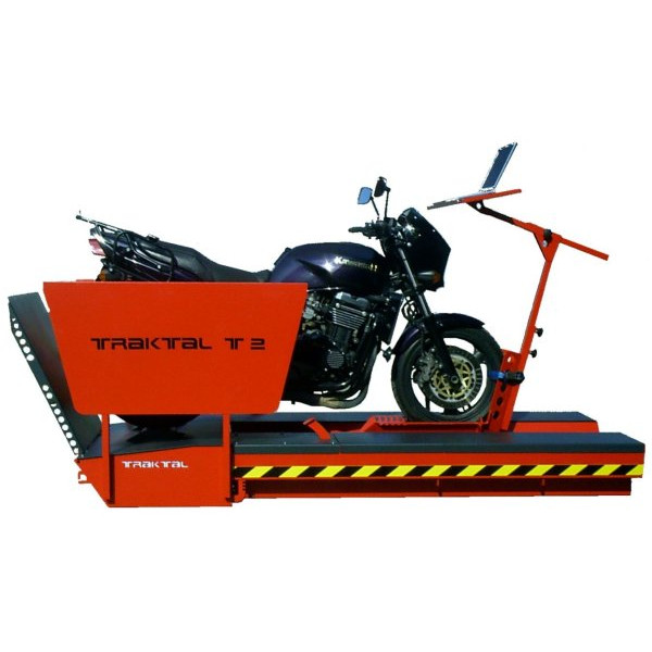 T2 mit Motorrad und Schutz